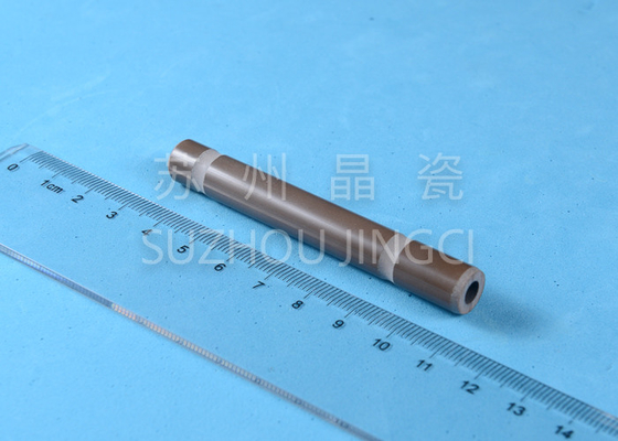 溝95%の高い摩耗抵抗のブラウンのアルミナの陶磁器シャフト